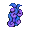 Purple Blue Flame Spiral Chest Tattoo