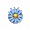 Single Blue Daisies - Bouquet
