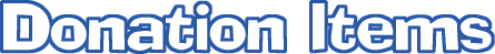 Donation Items
